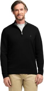 IZOD Men's Premium Essentials Quarter Zip Sweater